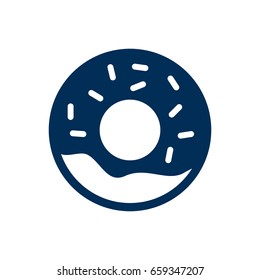 Isolated Donuts Icon Symbol On Clean Background. Vector Doughnut Element In Trendy Style.