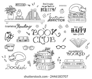 Isolated doodle books. Sketchy book stack, colorful notebook and dictionary. Kids library, read time. Pen and pencil, flat school, university education decent vector tool svg