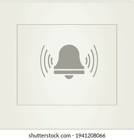 Campana de puerta aislada. ilustración vectorial