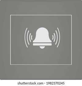 Isolated door bell. vector illustration