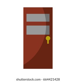 isolated door cartoon