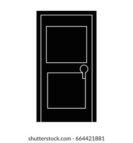 isolated door cartoon