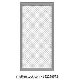 Isolated door with a net, Vector illustration