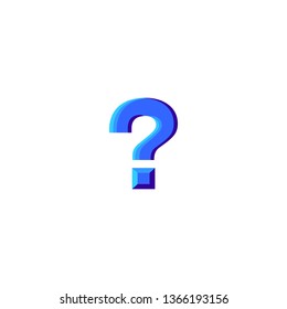 Isolated Doubt Vector Emoji, Emoticon, Icon
