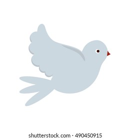 Isolated dove bird design