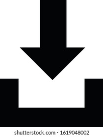 isolated download icon vector illustration.