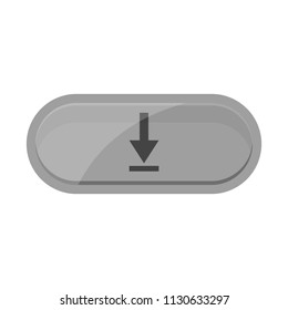 Isolated download web button