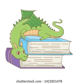 Isolated dragon cartoon design vector illustration