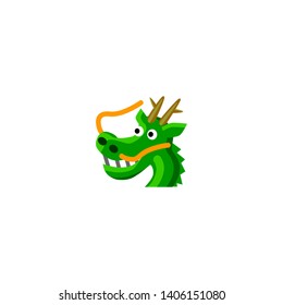 Isolated Dragon Face Vector Icon, Pixel, Pictogram