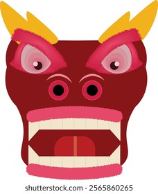 Isolated Dragon. Lunar New Year. Chinese New Year