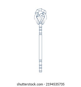 Isolación de herramientas de tracción heráldica ilustración vectorial