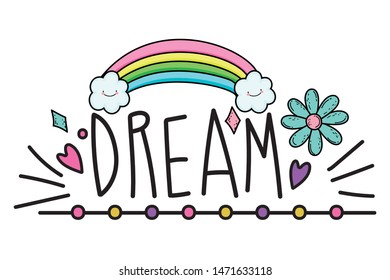 Isolated dream word vector design