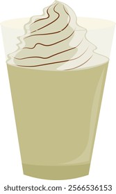 Isolated drink, beverage, coffee, illustration