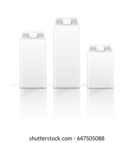  Isolated drink box on white background.  Vector illustration.