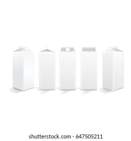  Isolated drink box on white background.  Vector illustration.