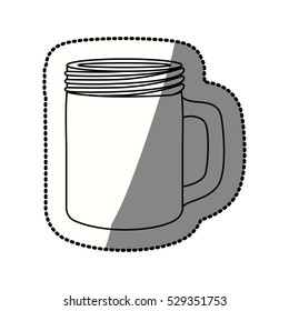 Isolated drink glass design