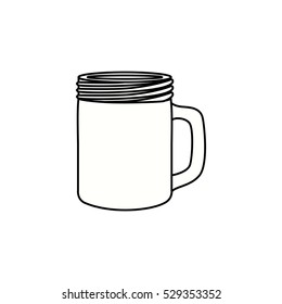 Isolated drink glass design