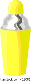 Isolated drink shaker, vecor illustration