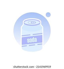 Isolated drink soda simple vector logo design