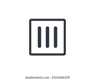 Isolated Drip Dry Vector. Concept of Laundry Symbols.
