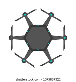 Isolated drone toy icon