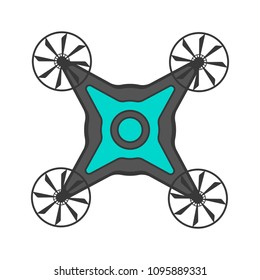 Isolated drone toy icon