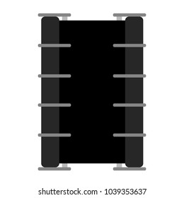 Isolated drum icon. Musical instrument