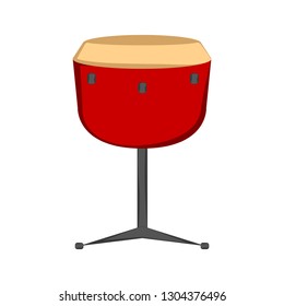 Isolated drum icon. Musical instrument. Vector illustration design