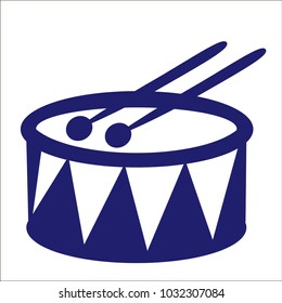 Isolated Drum Icon Symbol On Clean Background. Vector Barrel Element In Trendy Style.	