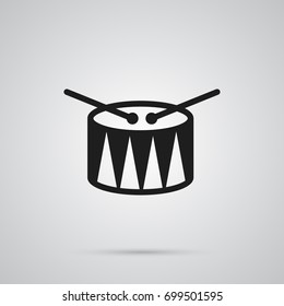 Isolated Drum Icon Symbol On Clean Background. Vector Barrel  Element In Trendy Style.