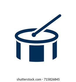 Isolated Drum Icon Symbol On Clean Background. Vector Tambourine Element In Trendy Style.