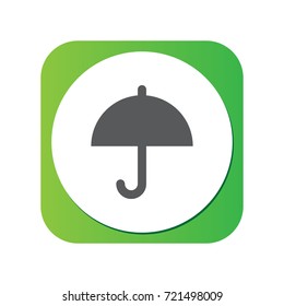 Isolated Dry Icon Symbol On Clean Background. Vector Umbrella Element In Trendy Style.