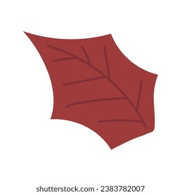 Isolated dry leaf Autumn icon Vector
