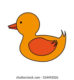 Isolated duck toy design