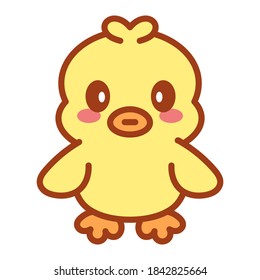 Isolated duckling icon. Nativity icon - Vector illustration