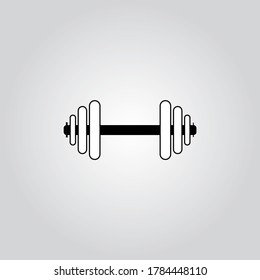 Isolated dumbbell icon, Gym equipment