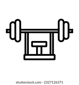 Isolated dumbbell icon, Gym equipment