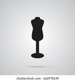 Isolated Dummy Icon Symbol On Clean Background. Vector Mannequin Element In Trendy Style.