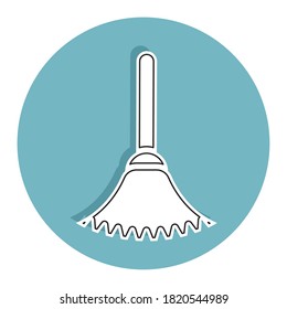 Isolated duster icon. Cleaning products icon - Vector