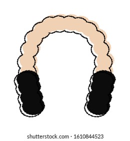 Isolated earmuffs icon. Winter clothes - Vector illustration design