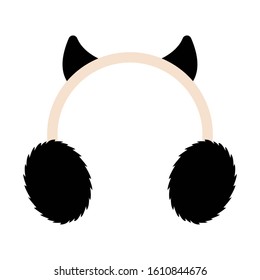 Isolated earmuffs icon. Winter clothes - Vector illustration design