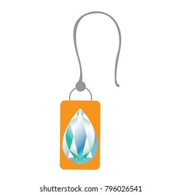 Isolated earring icon on a white background, vector illustrtation
