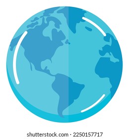 Isolated earth globe sketch image Vector