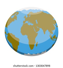 Isolated earth planet image. Vector illustration design