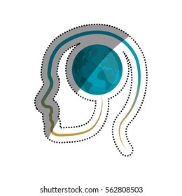 Isolated earth world icon vector illustration graphic design