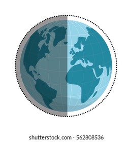 Isolated earth world icon vector illustration graphic design