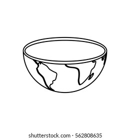 Isolated earth world icon vector illustration graphic design