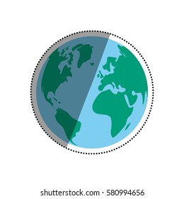 Isolated earth world icon vector illustration graphic design