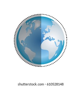 Isolated earth world icon vector illustration graphic design