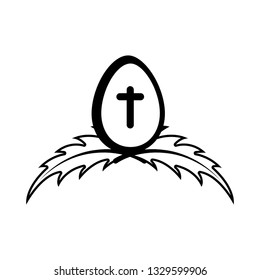 Isolated easter egg icon. Vector illustration design